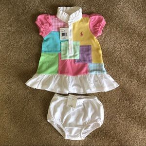 Ralph Lauren Patchwork Baby Dress